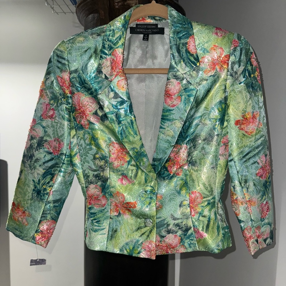 Multi colored embroidery hand beading. Wear with satin formal or with jeans